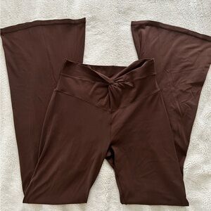 Women's Brown Wide-Leg Pants
